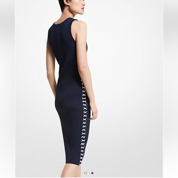 Michael Kors Ribbed Lace-up dress - Picture 2 of 11